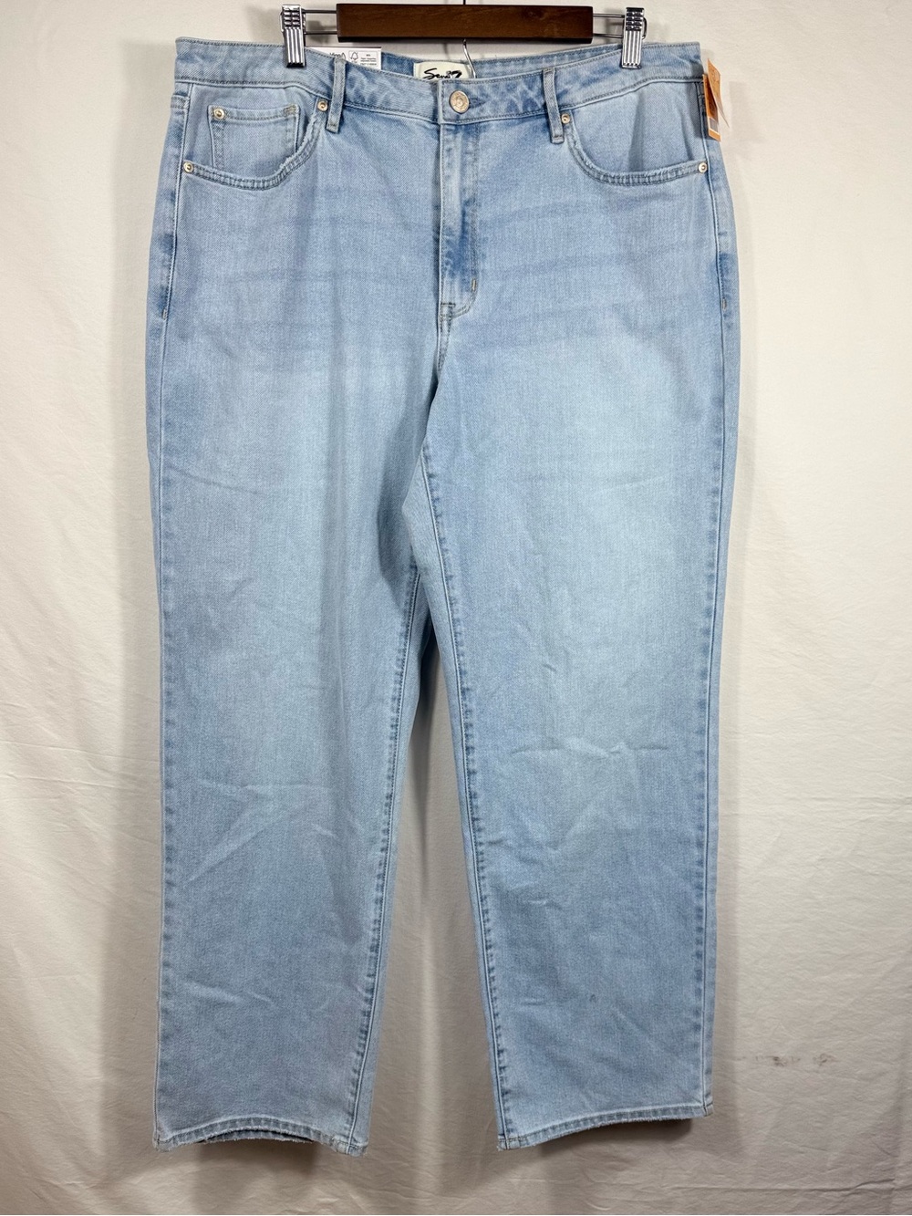 Seven7 Light-wash High-rise straight-leg Jeans - Picture 2 of 5